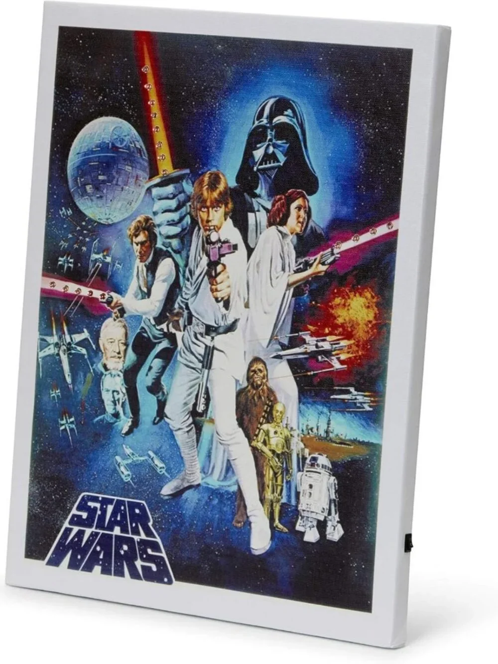 Vintage 1977 Star Wars Movie Poster Canvas - Unframed Wall Art for Home Decor